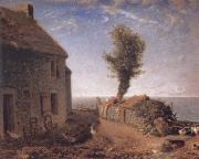Jean Francois Millet End of the Hamlet of Gruchy oil painting
